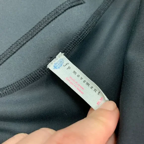 Free People Shorts Womens S Small Black Movement Step Up High Rise Pull On Biker - Picture 6 of 13